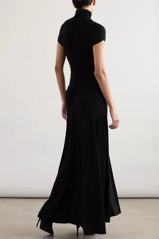 Elegant High-Neck Evening Dress