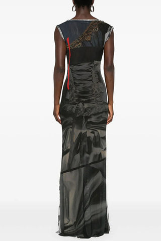 Abstract Graphic Casual Dress