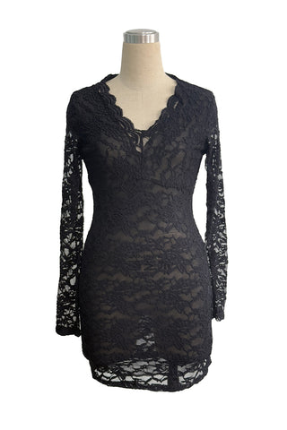 Lace Detail Night Out Dress