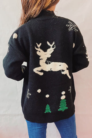 Festive Reindeer Knit Sweater