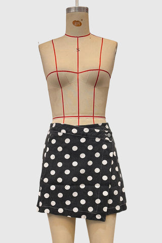 Polka Dot Mini Skirt