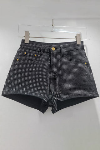 Rhinestone Denim Shorts