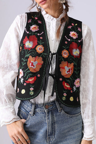 Floral Boho Vest