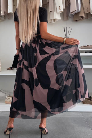 Statement Maxi Skirt with Flowing Design