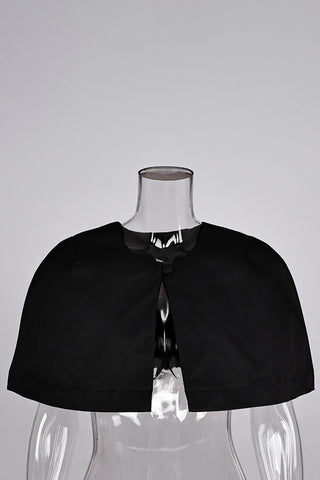 Elegant Buttoned Capelet