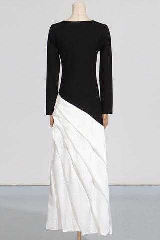 Draped Layered Maxi Dress