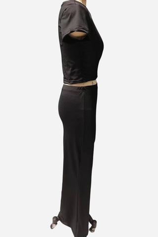 Ruched Two-Piece Skirt Set