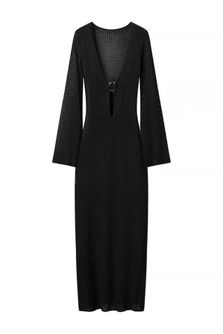 Elegant V-Neck Casual Dress