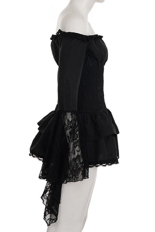 Off-Shoulder Ruffle Casual Dress