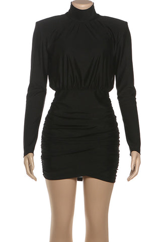 Elegant Ruched Evening Dress