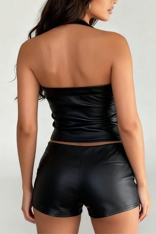 Halter Neck Corset Style Tank Top