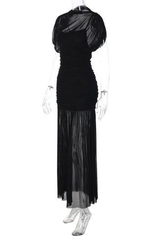 Elegant Ruched Evening Dress