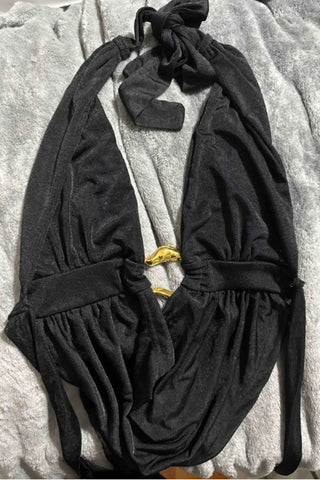 Plunge-Neck Draped Tank