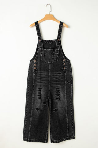 Distressed Overall Jumpsuit