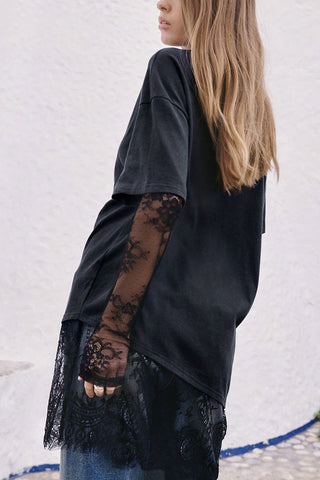 Asymmetrical Layered T-Shirt