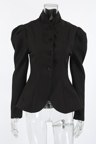 Elegant Button-Front Blazer
