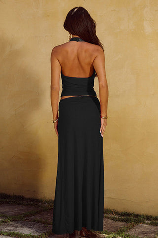 Halter Top Two-Piece Set