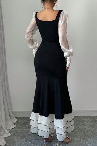 Elegant Layered Mermaid Dress