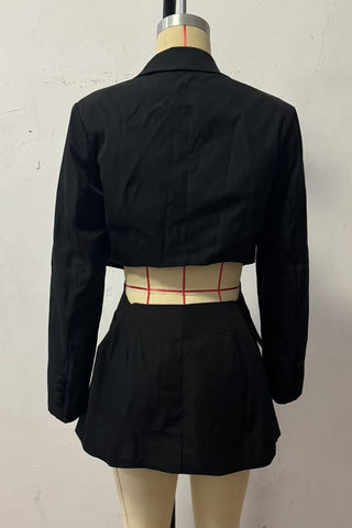 Elegant Long-Line Blazer Jacket