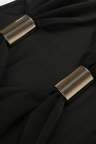 Asymmetric Cutout Evening Dress