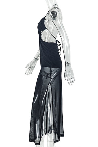 Strappy Cutout Evening Dress
