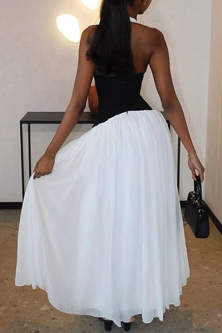 Halter Maxi Casual Dress