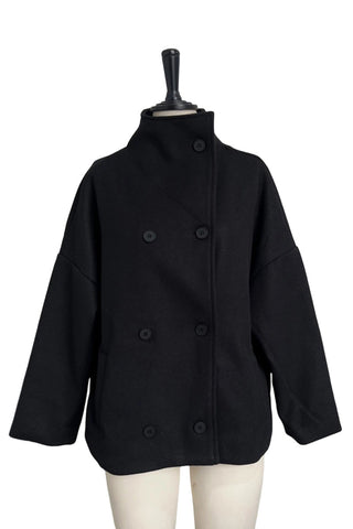 Chic Buttoned Double-Breasted Jacket