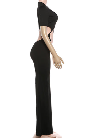 Stylish Cut-Out Evening Dress