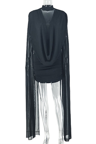 Draped Back Night Out Dress