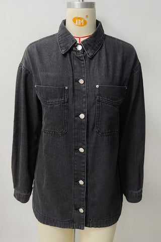 Classic Button Denim Shirt