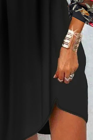 Floral Sheer Sleeve Dress