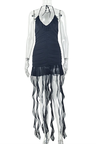 Sheer Layered Casual Dress