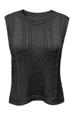Sleeveless Knit Sweater Top