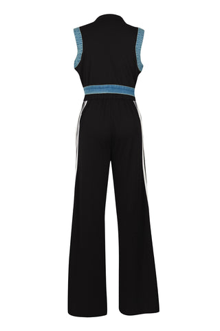 Striped Casual Two-Piece Pants Set