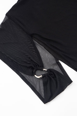 Cutout Ring Detail Crop Top