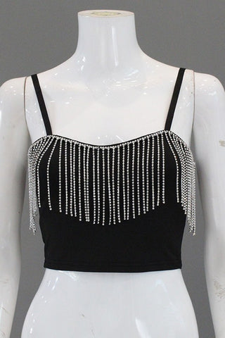 Fringe-Detail Camisole Top