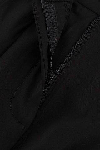 Pleated High-Waist Midi Skirt