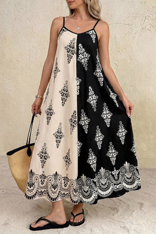 Patterned Casual Maxi Dress