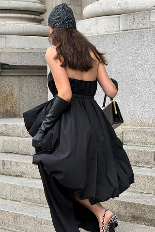 Strapless Draped Blouse
