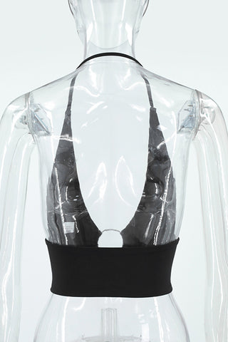 Halter Ring Detail Tank Top