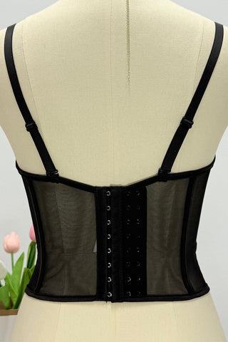 Lace-Detail Bustier Cami