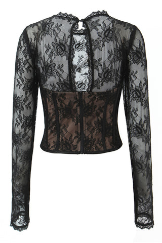 Lace Long-Sleeve T-Shirt