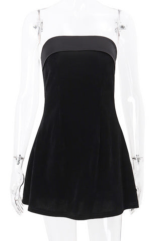 Strapless Casual Skater Dress