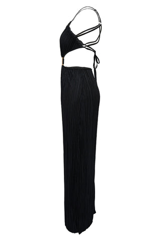 Halter Cutout Maxi Dress