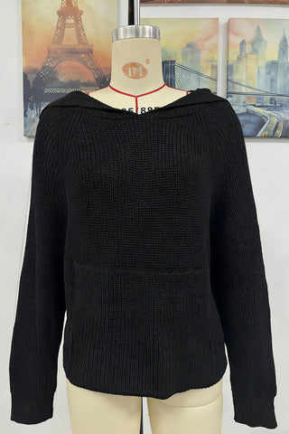 Cozy Hooded Sweater with Pocket