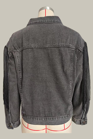 Fringe Denim Jacket