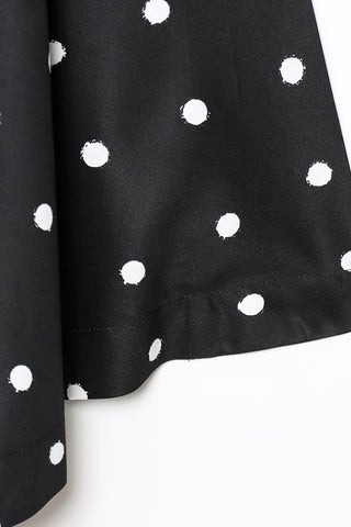 Polka Dot Wrap Top
