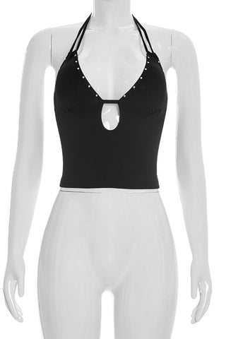 Halter Cutout Tank Top