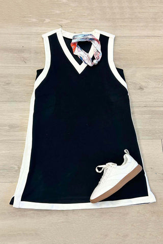 Sleeveless V-Neck Casual Dress