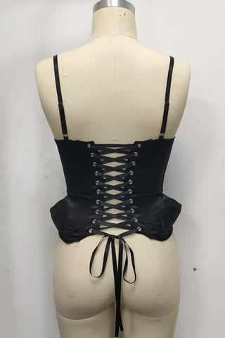 Elegant Corset-Style Tank Top